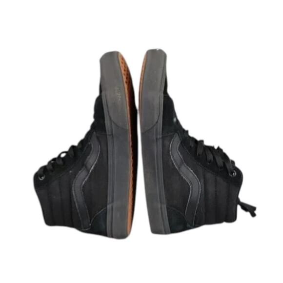 Vans Shoes Mens 7.5 Sneakers Sk8 Hi Skate Athletic Lifestyle Suede Black Casual - Picture 12 of 13